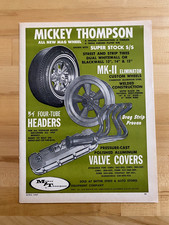 1967 Print Ad Mickey Thompson Mag Wheels Valve Covers Headers Mt