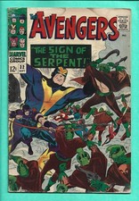 The Avengers #32 Marvel 1966 Goliath Sons of Serpent 6.5 Capt America Wasp Hawk