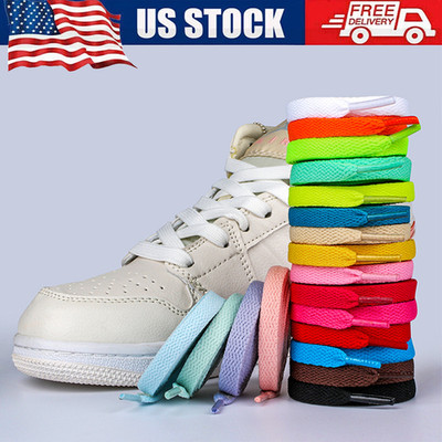 Double Layer Flat Shoelaces Replacement for Sneakers Boots Athletic Shoes 47/55