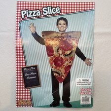 Child Size 7-10 Pizza Slice HALLOWEEN COSTUME One-Piece from Rasta Imposta
