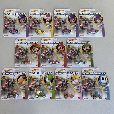 HOT WHEELS DIECAST Mariokart Cat Peach Standard Kart, Yoshi, Shy Guy,Tanooki,etc