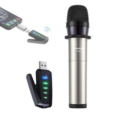 USB Wireless Microphone, UHF Condenser mic for Android, PC Computer, Laptop, ...