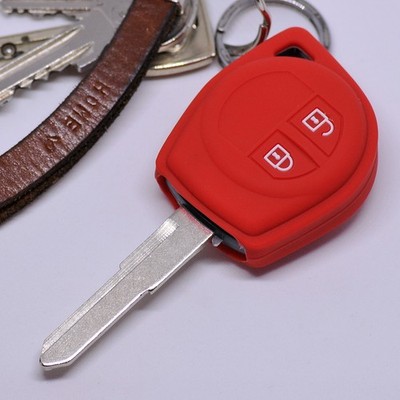 Funk Schlüssel Hülle Cover Rot für Opel AGILA SUZUKI SWIFT SX4 VITARA JIMNY