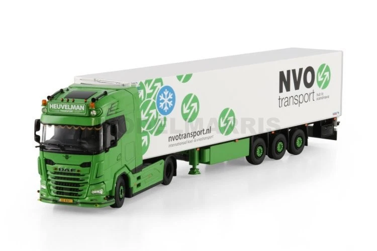 WSI 01-4728 Heuvelman GSO DAF XG+ 4X2 Refrigerated Trailer - 3 Axles 1/50 - Image 3 of 4