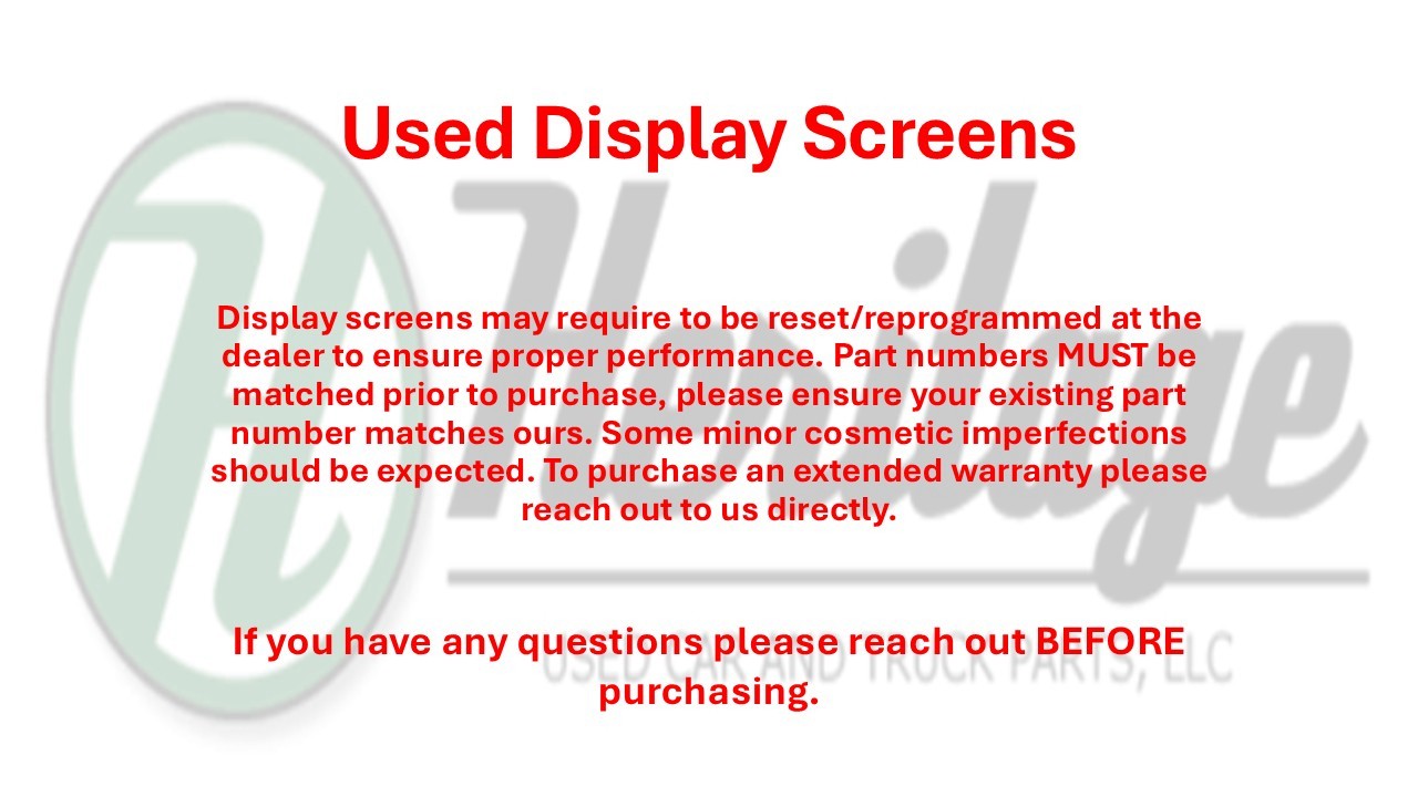 Radio Display Monitor Navigation Tested PN 68212905AA OEM 2015 Maserati Ghibli