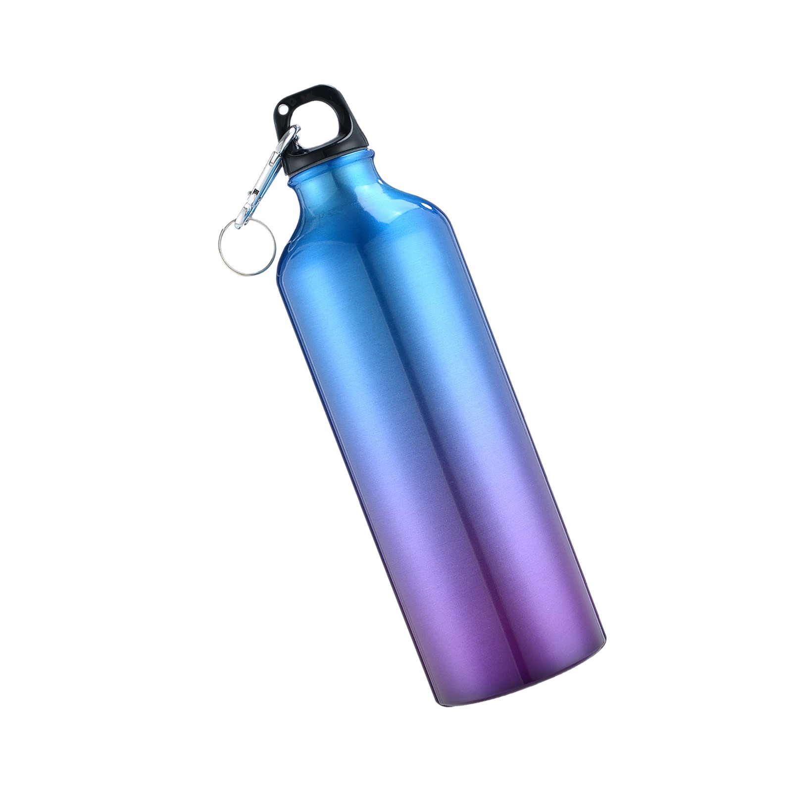 750mL Water Bottles With Carabiner Portable Aluminum Water Bottle Reusable