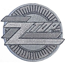 Image of ZZTOP Standard Patch: METALLIC LOGO: silver Official Merchandise fan gift £pa