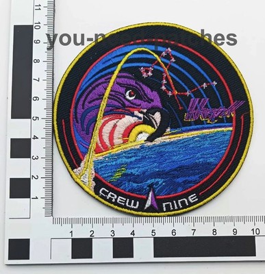 NASA Space x  Official Edition of Crew 9 Patch Dragon ISS Cardman Hague Wilson