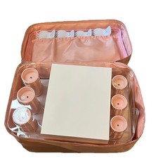 Calista Tools Ion Hot Rollers 12 - 1" Short, 1.25" Medium Clips Stand Case Pink