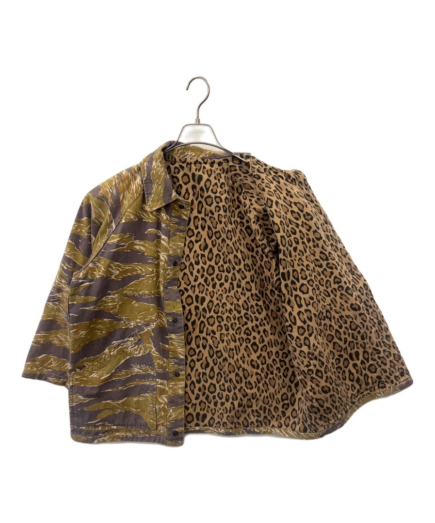 Needles Reversible Jacket Camo Leopard Brown Size… - image 4