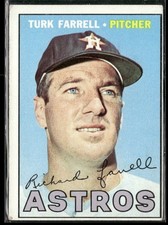 1967 Topps Turk Farrell Houston Astros #190