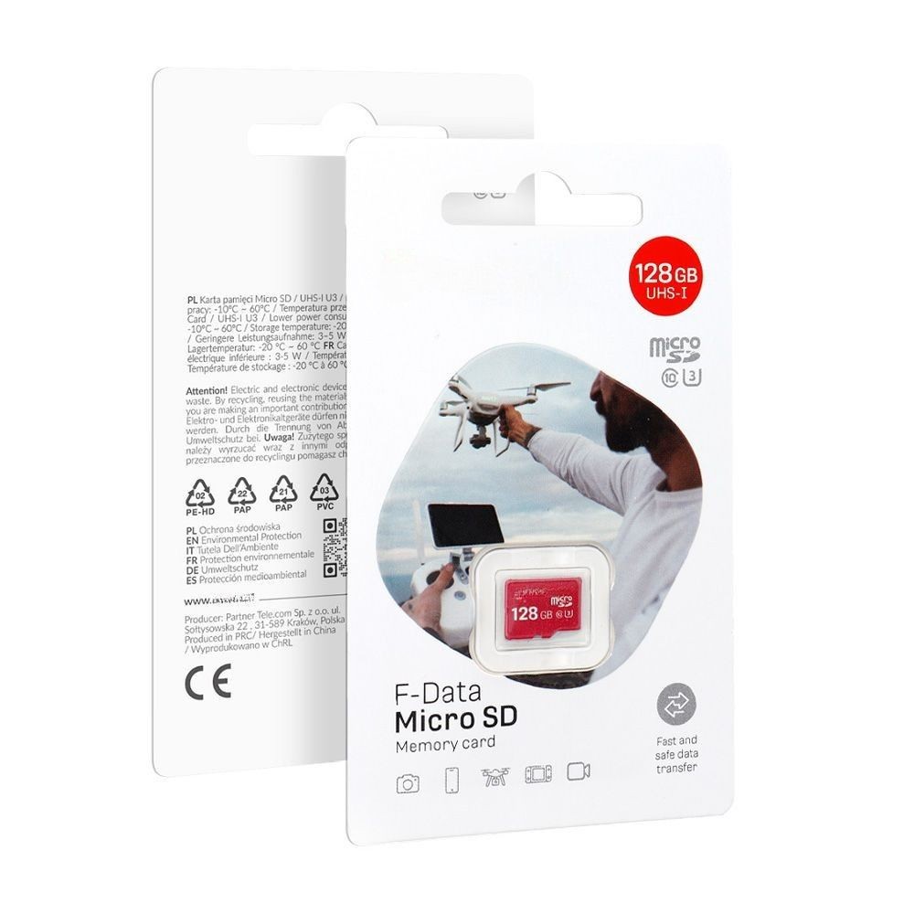 Carte Micro SD 128 Go Résolution Mémoire Pleine pour Altice E55 S34