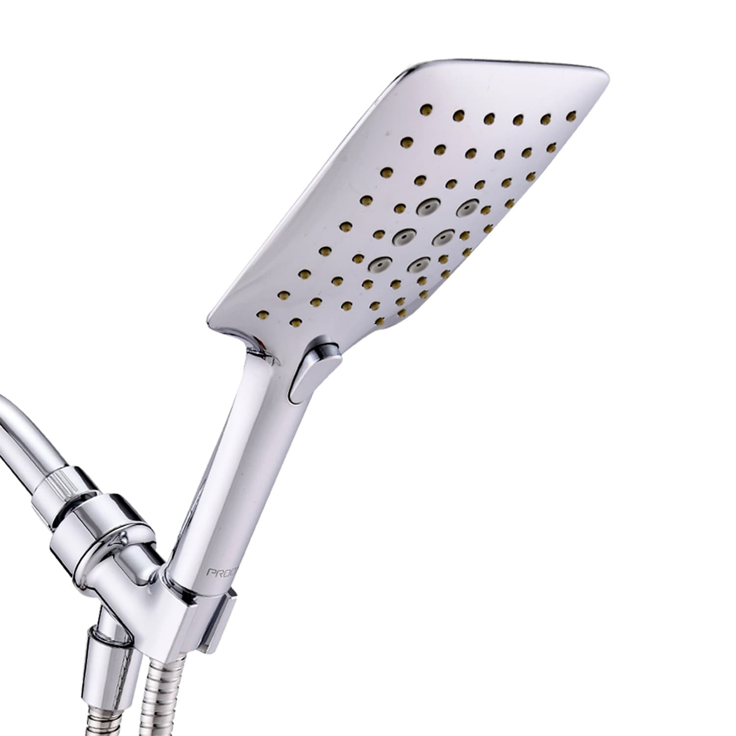3-Spray Patterns High Pressure Wall Mount Handheld Shower Silver