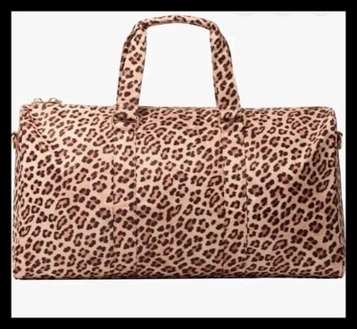 NWT Stoney Clover Lane Classic Duffle Bag Into the Wild Collection Leopard $208