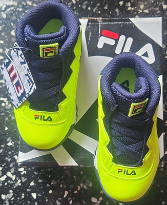 FILA MB Baby/Toddler High Top Sneakers Green/Blue US 7 TBM01247-725