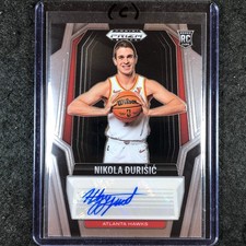 2024-25 Prizm Black NIKOLA DURISIC Rookie Signatures Auto Base #DUR (C)