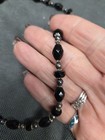 925 black and silver beaded necklace vintage — photo 5