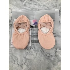Stelle Toddler 10T Ballet Pink Highly Elastic Canvas Dance Ballerina Shoes D27-3