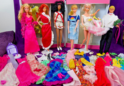 BIG 6 Vintage TNT SUPERSTAR BARBIE Doll LOT Sweet 16 Ballerina Christie OOFs BIN