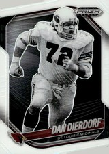 2025 Panini Prizm Black #137 Dan Dierdorf Prizms White #/175