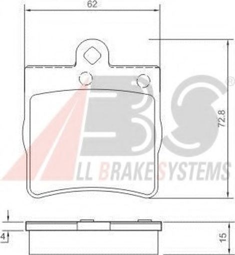 Fits A.B.S. 37021 Brake Pad Set, disc brake  ⭐UK Stock⭐