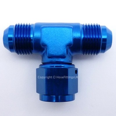 AN -6 AN6 JIC Flare STECKER WEIBLICH SCHWENKBAR T-STÜCK Schlauchverschraubung Adapter MFM