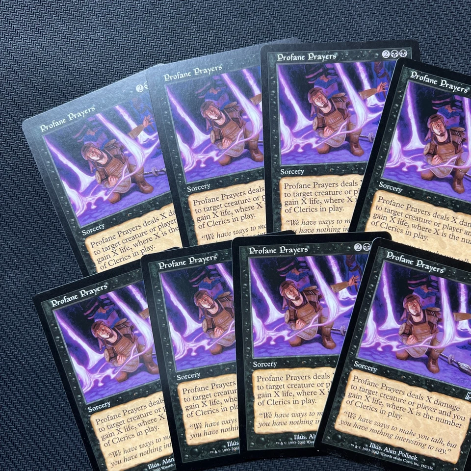 Profane Prayers Onslaught Magic The Gathering Mtg Playset Black Card 8 - Image 3 of 4