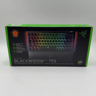 New Razer Blackwidow v4 75% Hot-Swappable Keyboard Tactile Switches RZ03