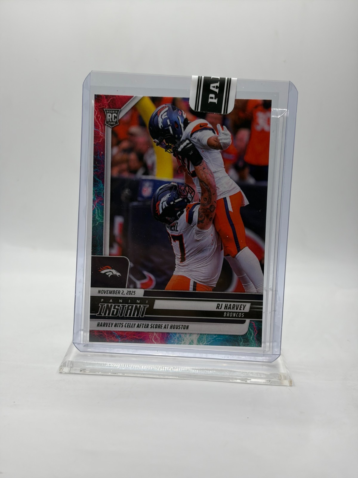 2025 Panini Instant Premium #190 RJ HARVEY (#'d 1 of 5) RC