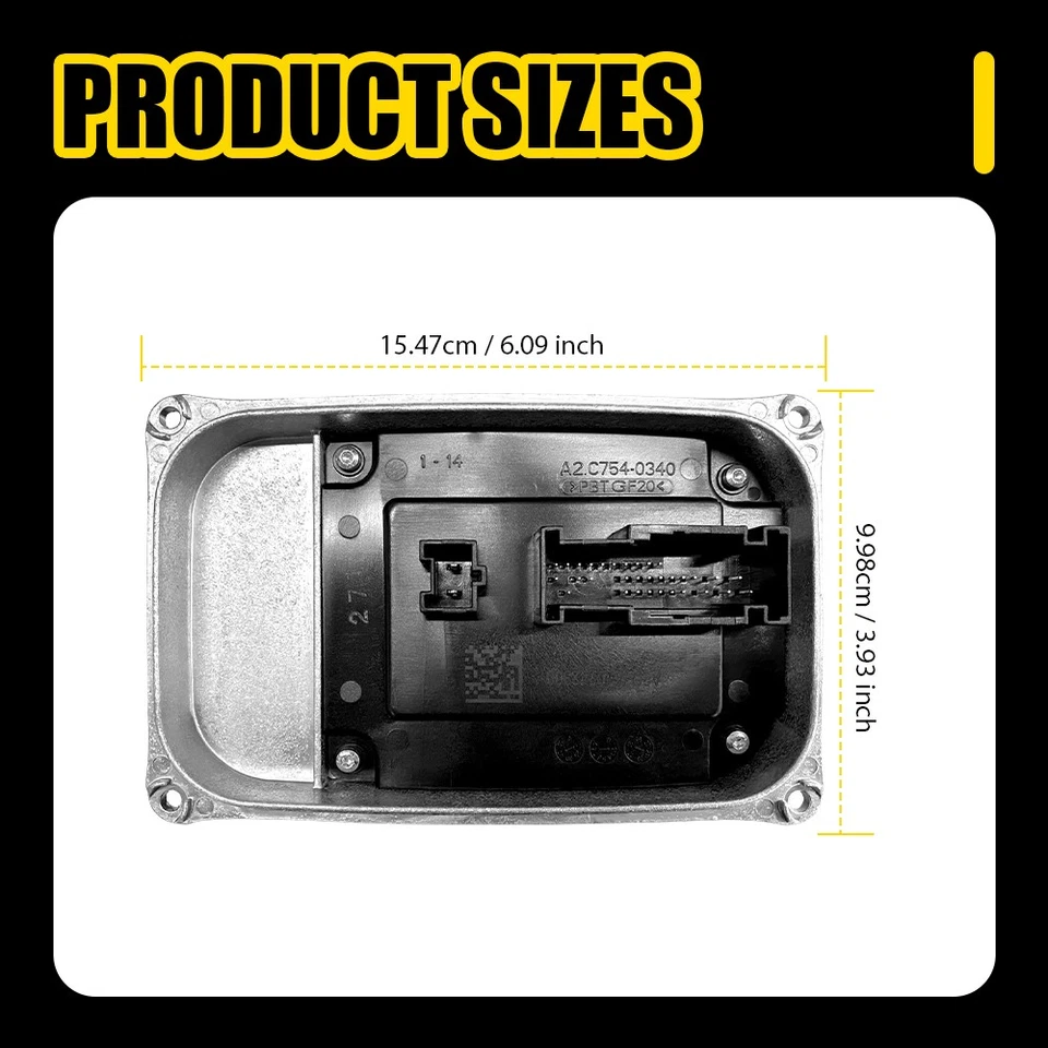 OEM Headlight Control LED Module Ballast For Mercedes Benz W247 A2479004204 - Image 4 of 4