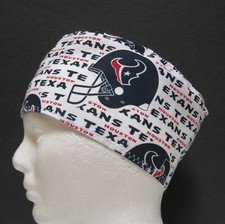 Houston Texans Mens Scrub Hat, Scrub Cap Surgical Cap, Skull Cap, One Size