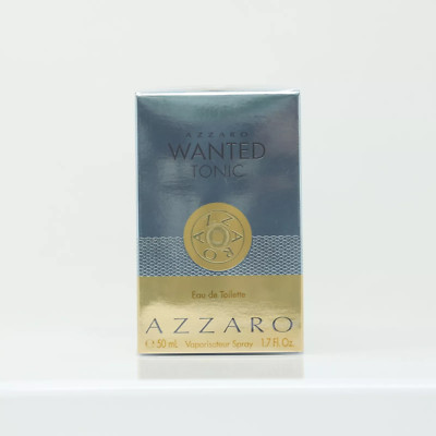 Azzaro Wanted Tonic Eau De Toilette for Men 50ml Spray Bottle, NEW, Sealed Box