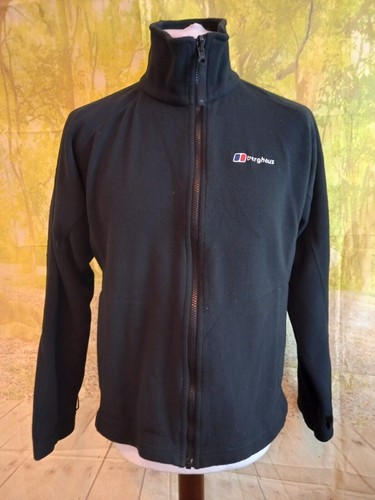 Berghaus black polyester full zip polyester Fleece Jacket. UK men's size Medium
