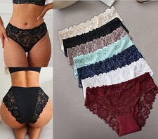 3er Set Slip Baumwolle Unterhose Spitze Sexy Unterwäsche Spitzenslips (uh22) NEU