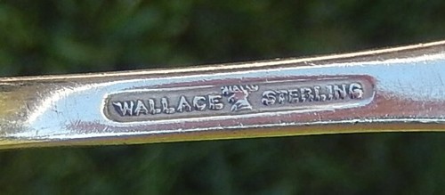 4 WALLACE Silver Swirl Sterling Silber Salatgabeln (kein Mono) 135gr. - Bild 3 von 6