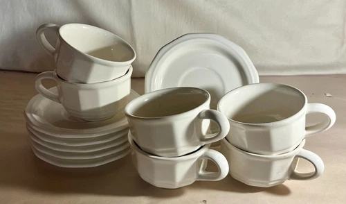 6 Pfaltzgraff Heritage Cups And Saucers