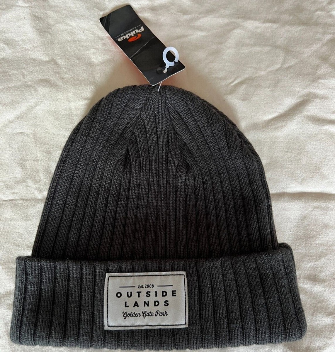 【RONE PARC】Spangle shaggy beanie L.G.B. Le Grande Bleu Racoon Rabbit Fur Mohawk Beanie White