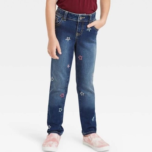 Jeans skinny blu super elasticizzati morbidi Cat & Jack™ bambina vita regolabile taglia 6 - Foto 3 di 4