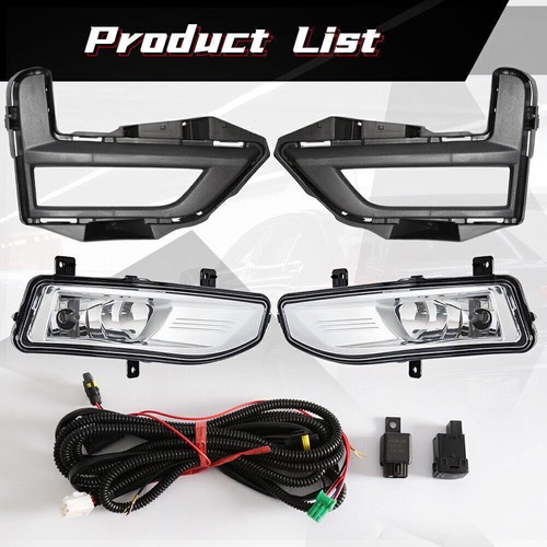 For Nissan Rogue X-Trail 2017-2020 Fog lights Lamps Front Bumper Left+Right Side - Picture 2 of 8