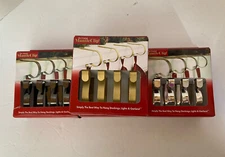 Stocking Hangers The Original Mantle Clip 4 Pack Kid & Pet Friendly - NEW