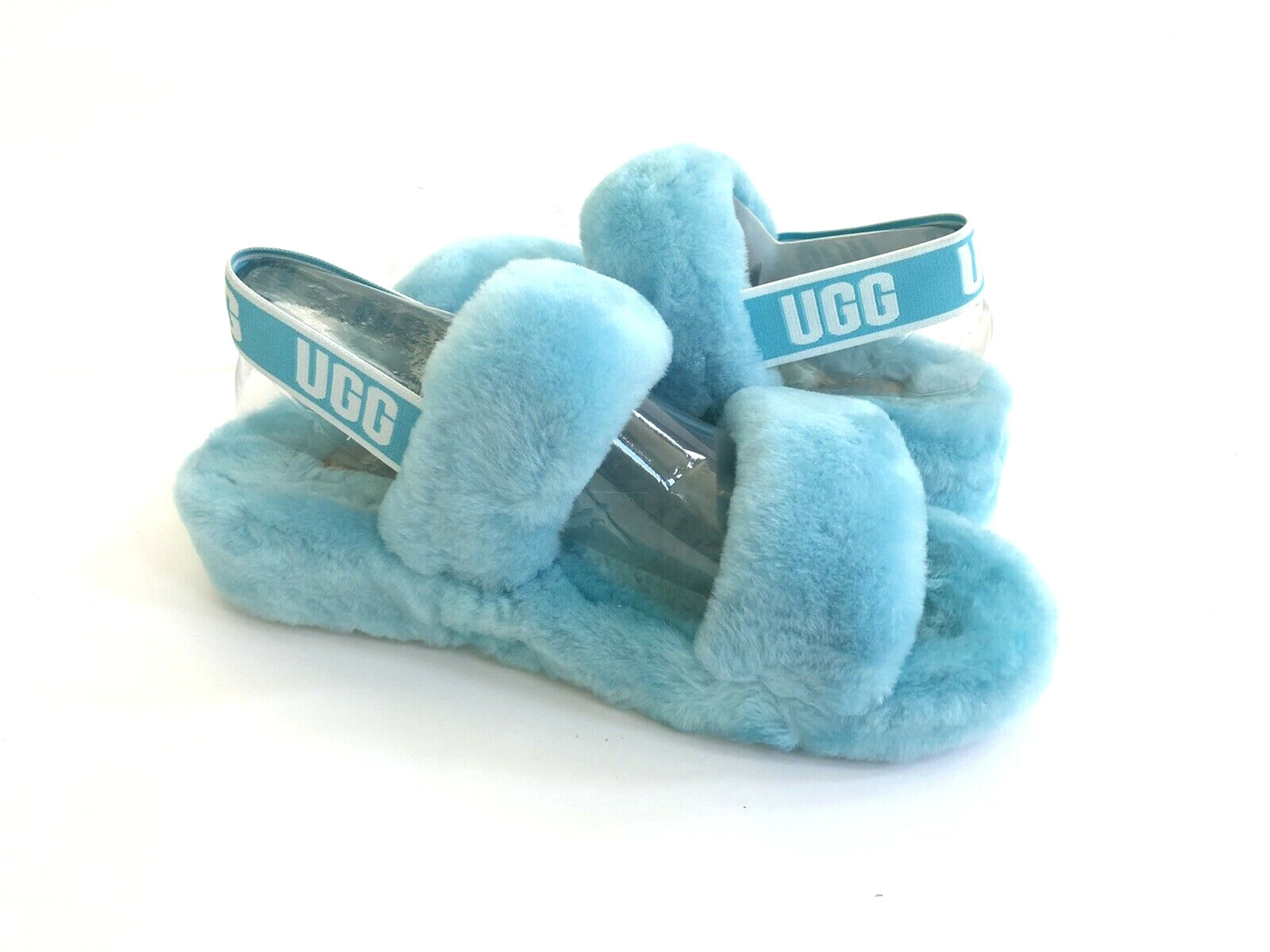 UGG FLUFF OH YEAH SLIDE CLEAR WATER 