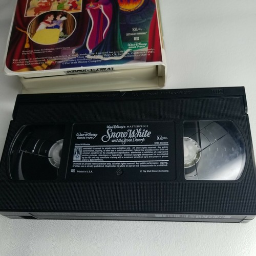 Snow White and the Seven Dwarfs Walt Disney Home Video Tape Vintage (VHS, 1994) - Picture 4 of 7
