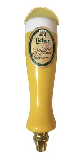 Licher Weizen Hefeweizen Rubinetto Birra di Grano Manico 12” Alto Fetta di Limone Guarnizione - Foto 3 di 5