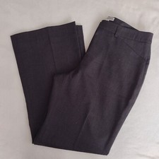 Pendleton Wool Blend Dress Pants 14 Vtg Gray Straight Leg Stretch Trousers L
