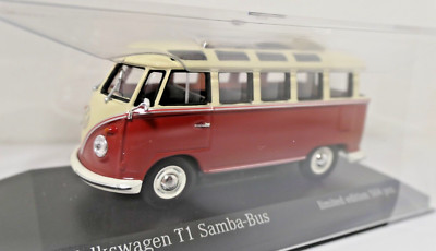 Minichamps 1:43 - VW T1 Samba-Bus - beige/weinrot - 943052303 - (68)