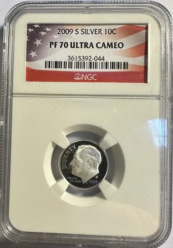 2009-S Silver Proof Roosevelt Dime NGC PF70 ULTRA CAMEO - (#2008)