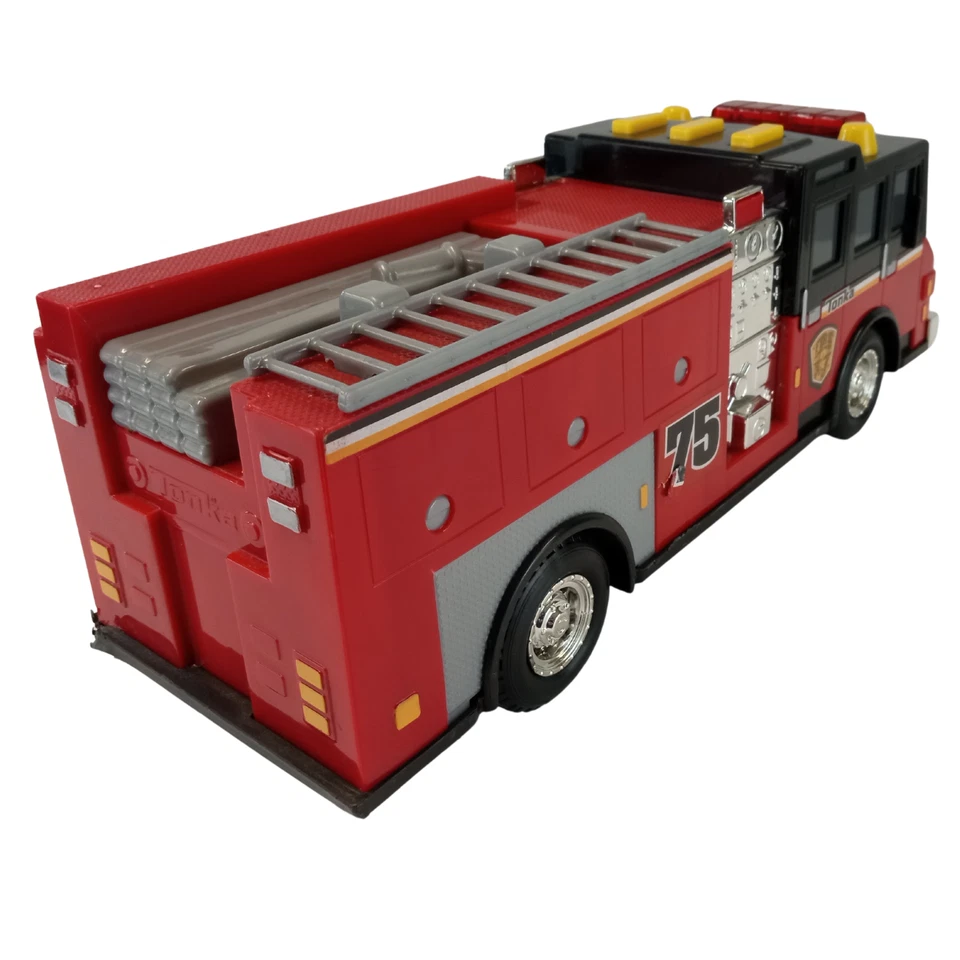 Camión de Bomberos Tonka Juguete - Modelo 75 - Rojo y Negro - Excelente Estado Foto 3 de 4