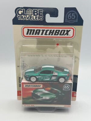 Matchbox Globe Travelers Audi R8, Green, 1:64, NIB
