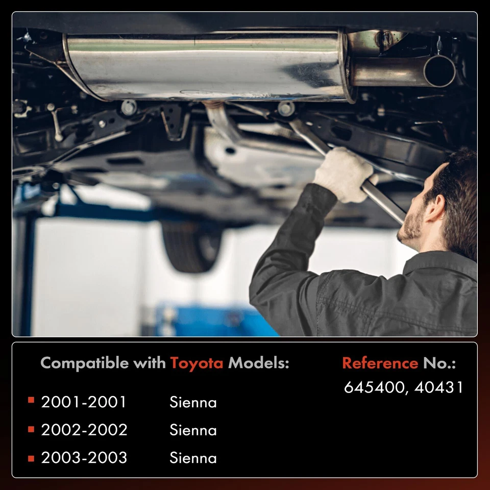 Convertidor catalítico para Toyota Sienna 2001 2002 2003 V6 3,0 L a 01/2003 centro Foto 2 de 4