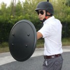 20.5In Metal Anti-Riot Shield Round Handheld Police Tactical Security ...